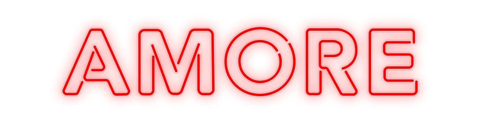 Konfiguriertes Neonschild: AMORE - Official Neon - led neon schild schriftzug personalisiert