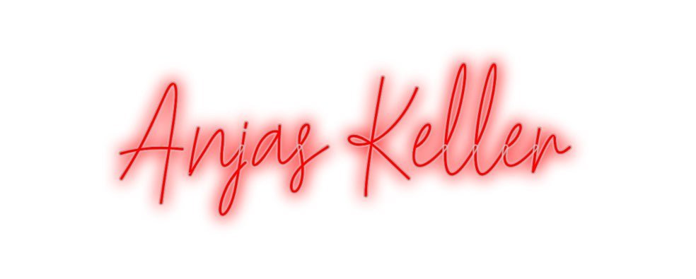 Konfiguriertes Neonschild: Anjas Keller - Official Neon - led neon schild schriftzug personalisiert