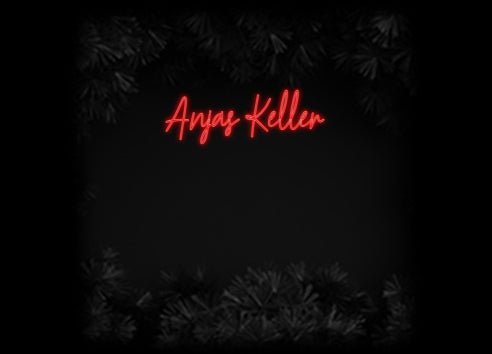 Konfiguriertes Neonschild: Anjas Keller - Official Neon - led neon schild schriftzug personalisiert
