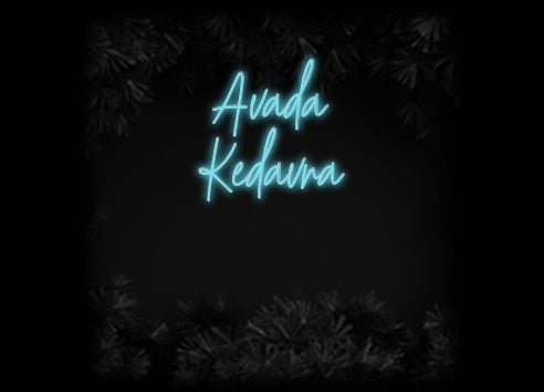 Konfiguriertes Neonschild: Avada Kedavra - Official Neon - led neon schild schriftzug personalisiert