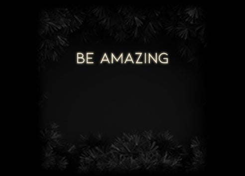 Konfiguriertes Neonschild: BE AMAZING - Official Neon - led neon schild schriftzug personalisiert