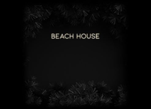 Konfiguriertes Neonschild: Beach House - Official Neon - led neon schild schriftzug personalisiert