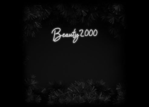 Konfiguriertes Neonschild: Beauty2000 - Official Neon - led neon schild schriftzug personalisiert