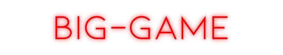 Konfiguriertes Neonschild: BIG-GAME - Official Neon - led neon schild schriftzug personalisiert