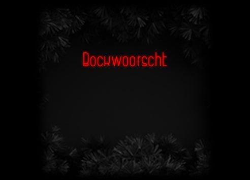Konfiguriertes Neonschild: Bockwoorscht - Official Neon - led neon schild schriftzug personalisiert