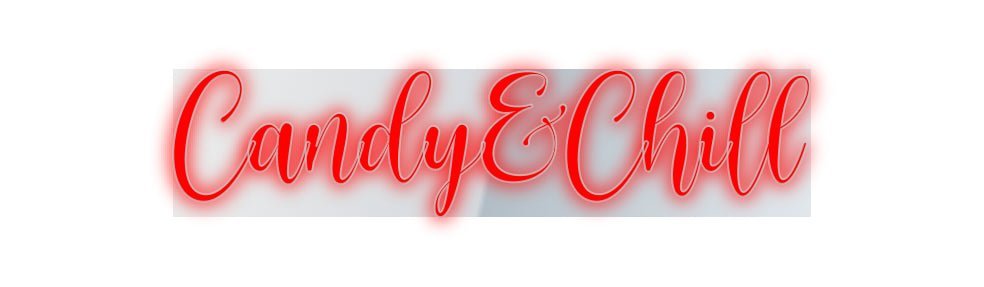 Konfiguriertes Neonschild: Candy&Chill - Official Neon - led neon schild schriftzug personalisiert