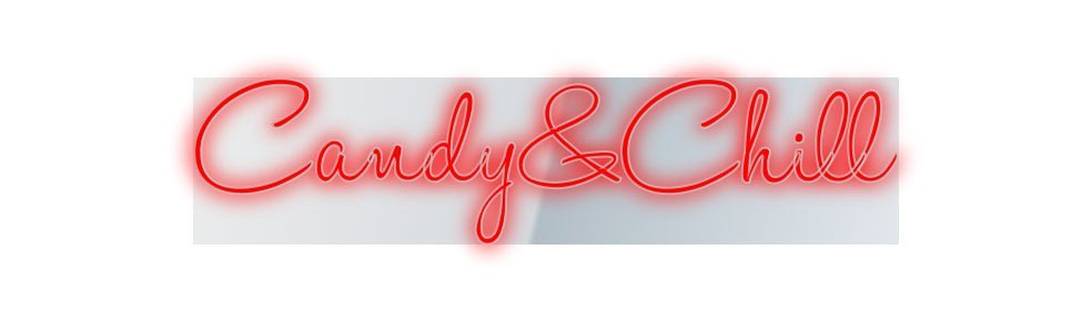 Konfiguriertes Neonschild: Candy&Chill - Official Neon - led neon schild schriftzug personalisiert