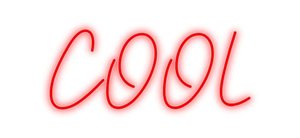 Konfiguriertes Neonschild: COOL - Official Neon - led neon schild schriftzug personalisiert