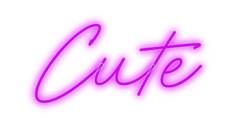 Konfiguriertes Neonschild: Cute - Official Neon - led neon schild schriftzug personalisiert
