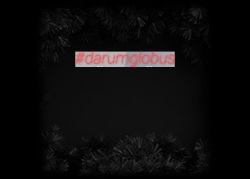 Konfiguriertes Neonschild: #darumglobus - Official Neon - led neon schild schriftzug personalisiert