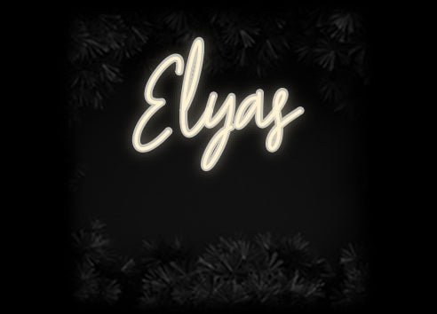 Konfiguriertes Neonschild: Elyas - Official Neon - led neon schild schriftzug personalisiert