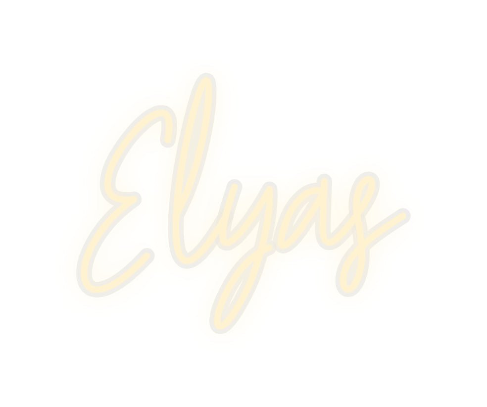 Konfiguriertes Neonschild: Elyas - Official Neon - led neon schild schriftzug personalisiert