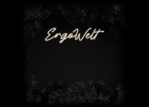 Konfiguriertes Neonschild: ErgoWelt - Official Neon - led neon schild schriftzug personalisiert