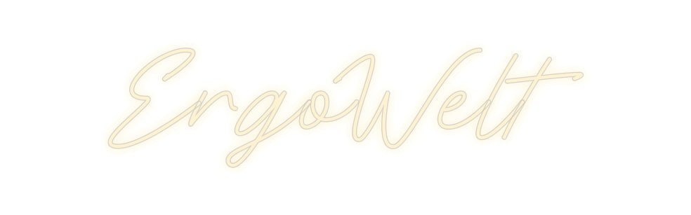 Konfiguriertes Neonschild: ErgoWelt - Official Neon - led neon schild schriftzug personalisiert