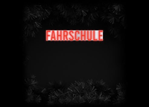 Konfiguriertes Neonschild: FAHRSCHULE - Official Neon - led neon schild schriftzug personalisiert