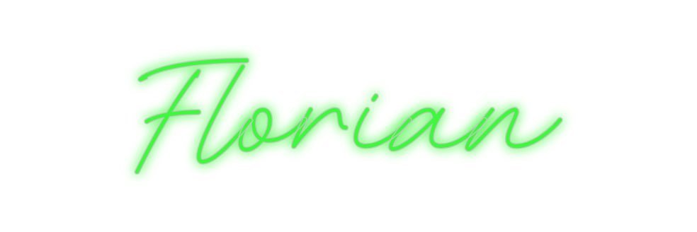 Konfiguriertes Neonschild: Florian - Official Neon - led neon schild schriftzug personalisiert