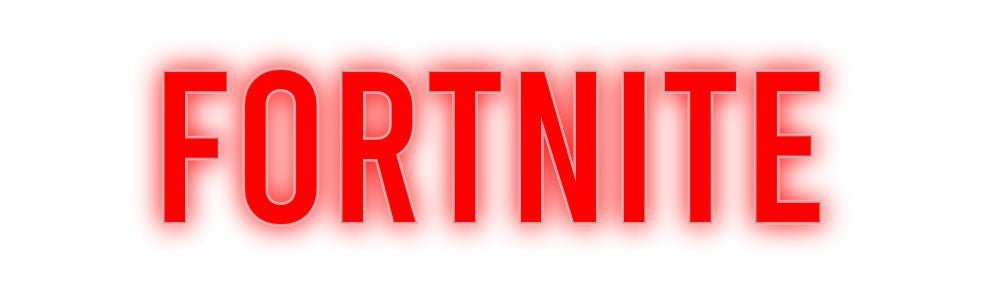 Konfiguriertes Neonschild: FORTNITE - Official Neon - led neon schild schriftzug personalisiert
