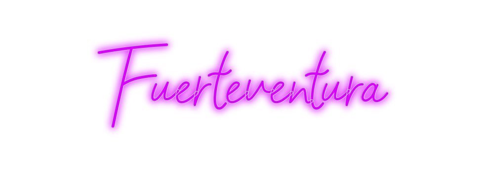 Konfiguriertes Neonschild: Fuerteventura - Official Neon - led neon schild schriftzug personalisiert