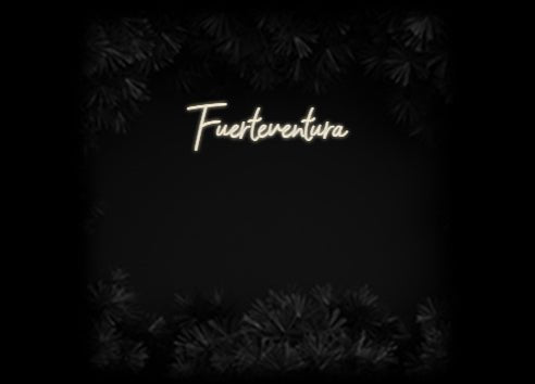 Konfiguriertes Neonschild: Fuerteventura - Official Neon - led neon schild schriftzug personalisiert