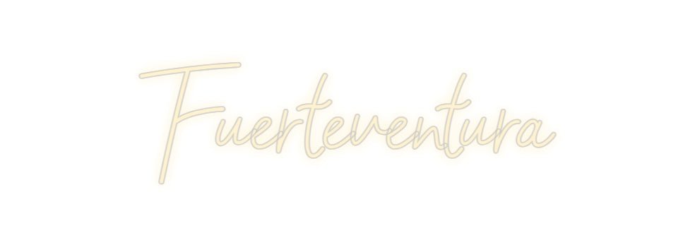 Konfiguriertes Neonschild: Fuerteventura - Official Neon - led neon schild schriftzug personalisiert