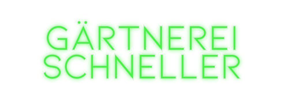 Konfiguriertes Neonschild: Gärtnerei S... - Official Neon - led neon schild schriftzug personalisiert
