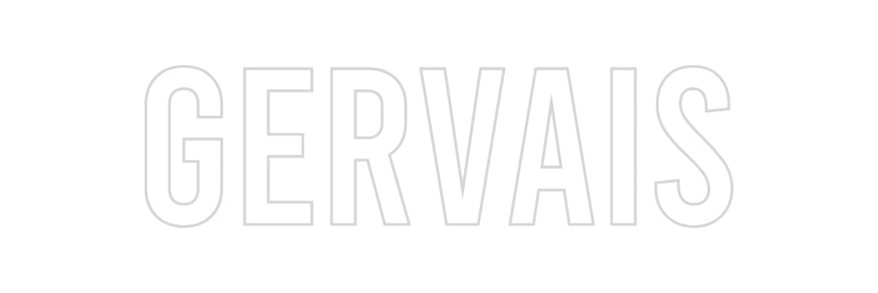 Konfiguriertes Neonschild: gervais - Official Neon - led neon schild schriftzug personalisiert