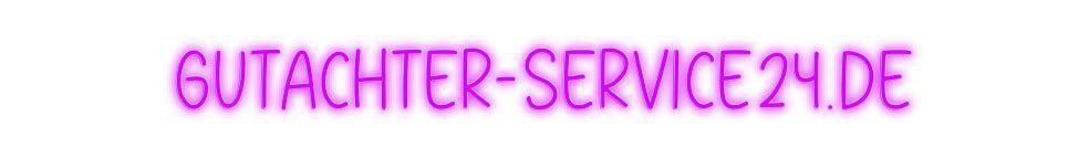 Konfiguriertes Neonschild: gutachter-ser... - Official Neon - led neon schild schriftzug personalisiert