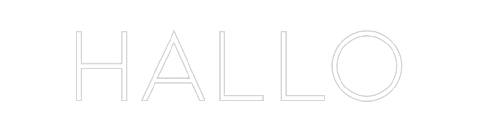 Konfiguriertes Neonschild: Hallo - Official Neon - led neon schild schriftzug personalisiert