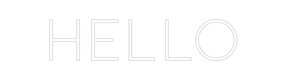 Konfiguriertes Neonschild: Hello - Official Neon - led neon schild schriftzug personalisiert