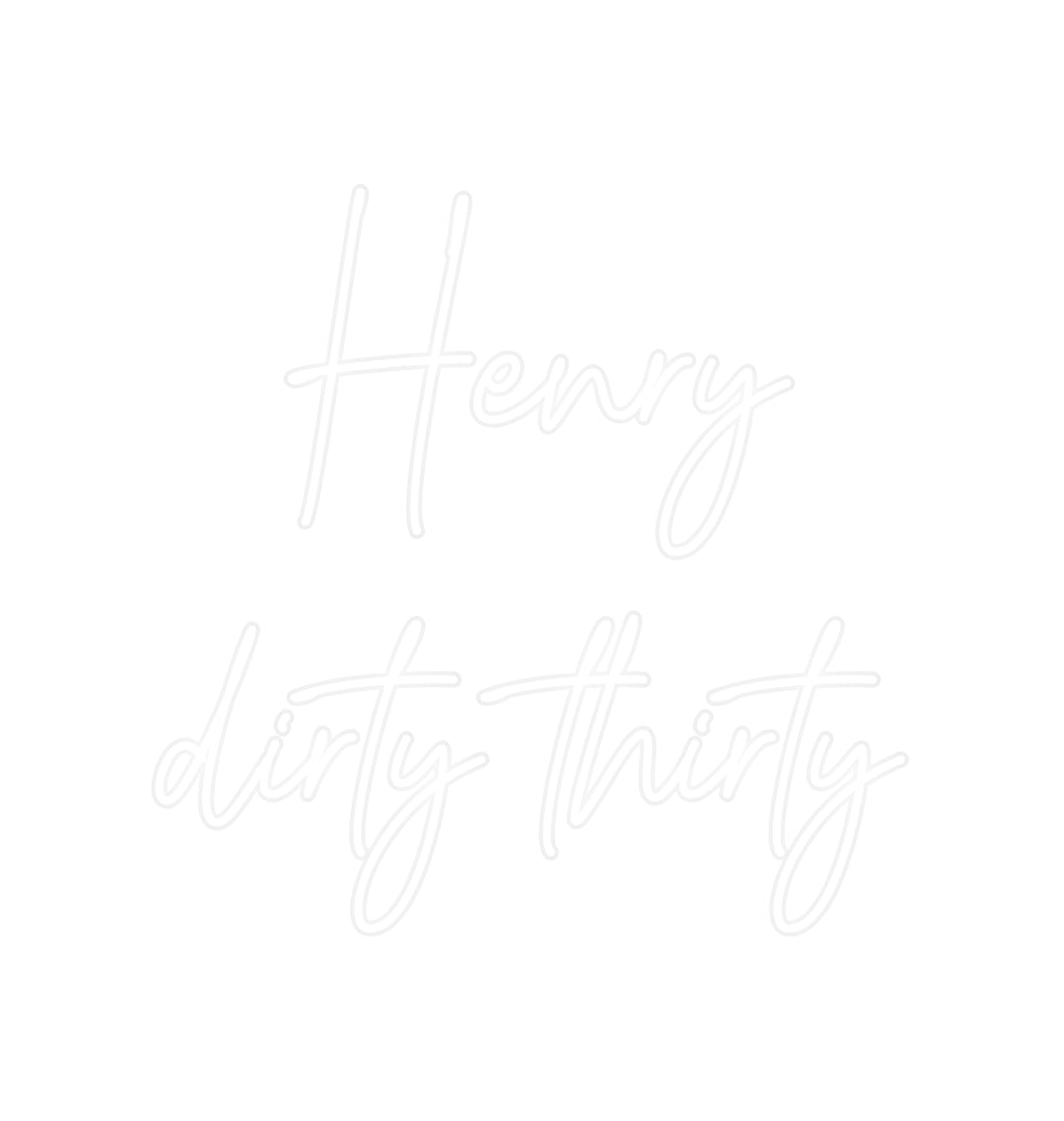 Konfiguriertes Neonschild: Henry dirty... - Official Neon - led neon schild schriftzug personalisiert