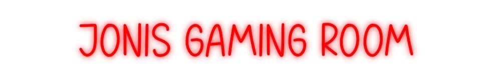 Konfiguriertes Neonschild: Jonis Gaming ... - Official Neon - led neon schild schriftzug personalisiert