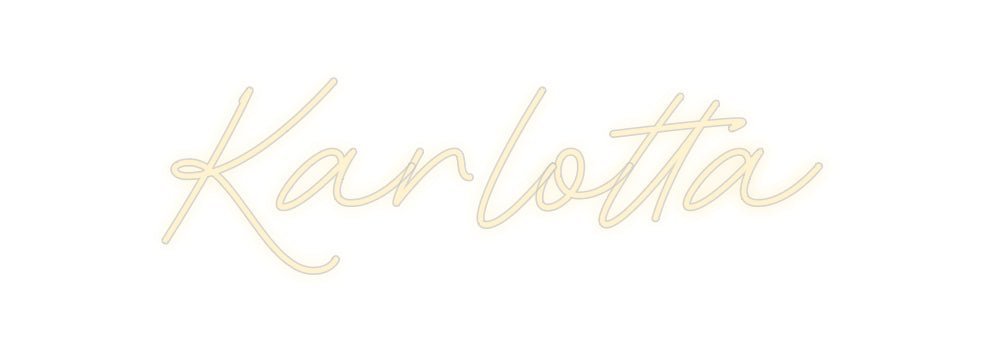 Konfiguriertes Neonschild: Karlotta - Official Neon - led neon schild schriftzug personalisiert