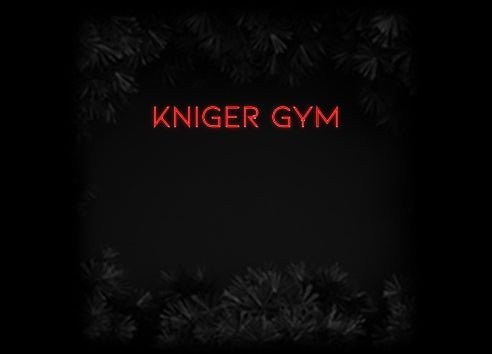 Konfiguriertes Neonschild: Kniger Gym - Official Neon - led neon schild schriftzug personalisiert