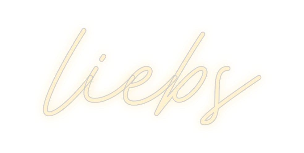 Konfiguriertes Neonschild: liebs - Official Neon - led neon schild schriftzug personalisiert