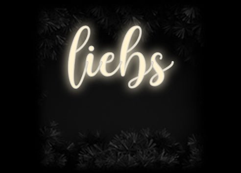 Konfiguriertes Neonschild: liebs - Official Neon - led neon schild schriftzug personalisiert