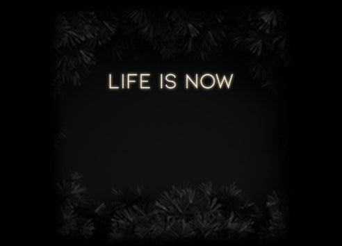 Konfiguriertes Neonschild: life is now - Official Neon - led neon schild schriftzug personalisiert