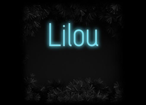 Konfiguriertes Neonschild: Lilou - Official Neon - led neon schild schriftzug personalisiert
