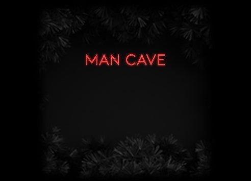 Konfiguriertes Neonschild: Man Cave - Official Neon - led neon schild schriftzug personalisiert