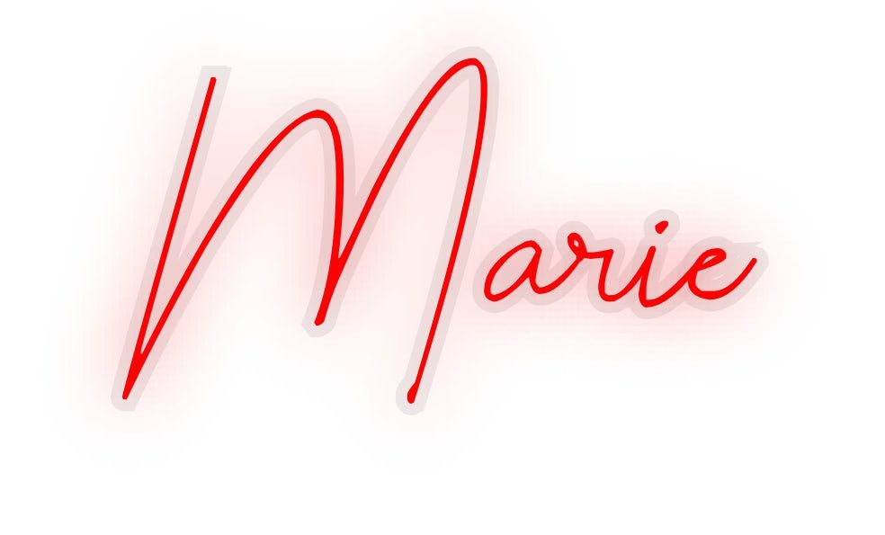 Konfiguriertes Neonschild: Marie - Official Neon - led neon schild schriftzug personalisiert