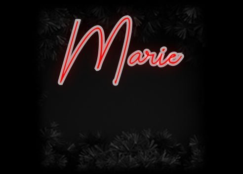 Konfiguriertes Neonschild: Marie - Official Neon - led neon schild schriftzug personalisiert