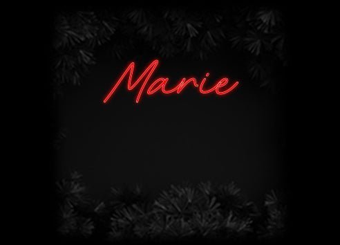 Konfiguriertes Neonschild: Marie - Official Neon - led neon schild schriftzug personalisiert