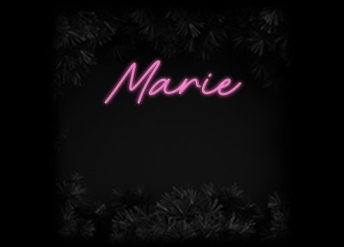 Konfiguriertes Neonschild: Marie - Official Neon - led neon schild schriftzug personalisiert