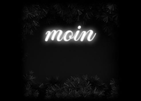 Konfiguriertes Neonschild: moin - Official Neon - led neon schild schriftzug personalisiert