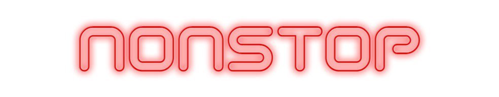 Konfiguriertes Neonschild: nOnSTOP - Official Neon - led neon schild schriftzug personalisiert