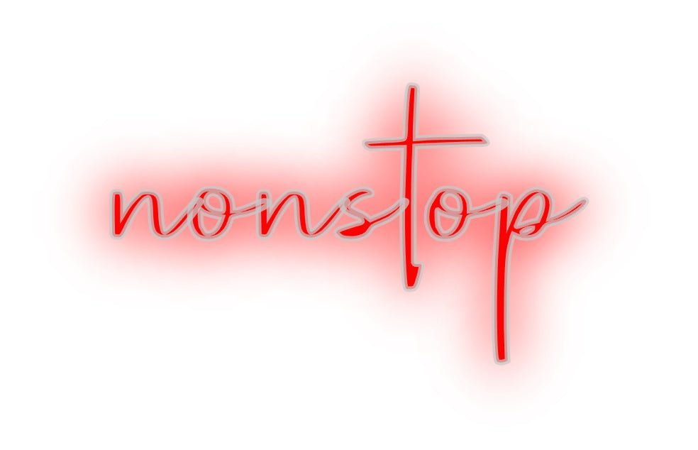 Konfiguriertes Neonschild: nonstop - Official Neon - led neon schild schriftzug personalisiert