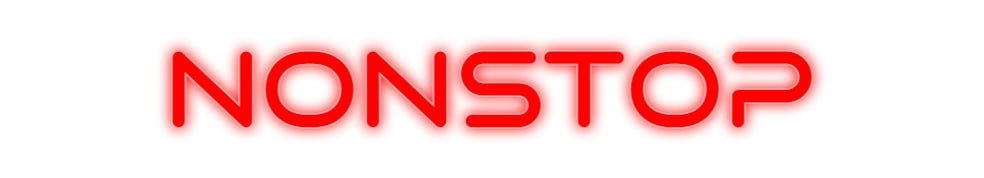Konfiguriertes Neonschild: NONSTOP - Official Neon - led neon schild schriftzug personalisiert