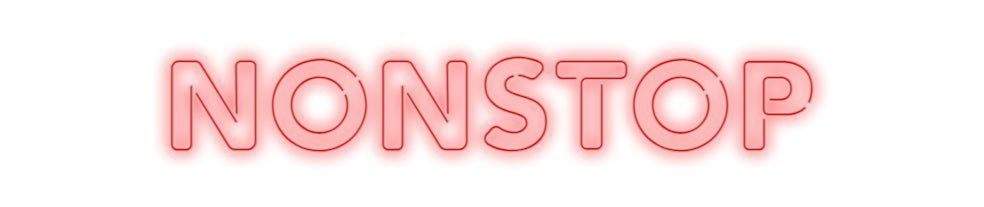Konfiguriertes Neonschild: NONSTOP - Official Neon - led neon schild schriftzug personalisiert
