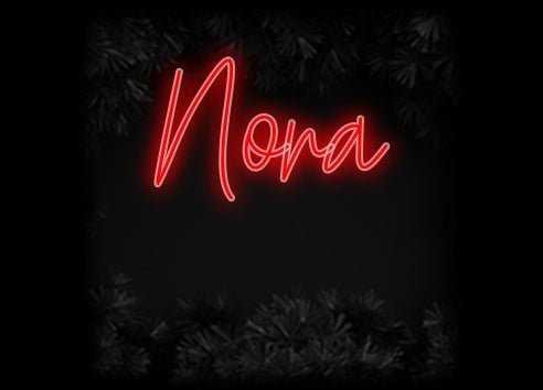 Konfiguriertes Neonschild: Nora - Official Neon - led neon schild schriftzug personalisiert