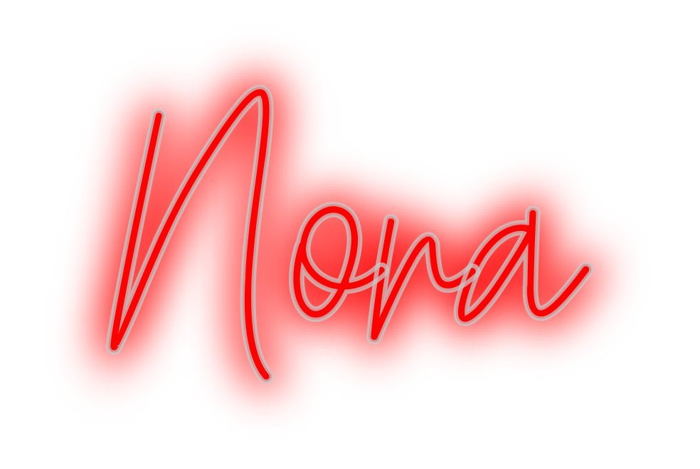 Konfiguriertes Neonschild: Nora - Official Neon - led neon schild schriftzug personalisiert
