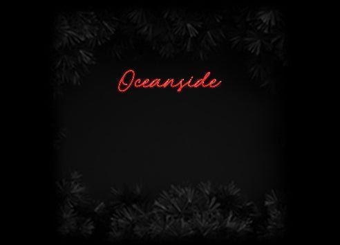 Konfiguriertes Neonschild: Oceanside - Official Neon - led neon schild schriftzug personalisiert
